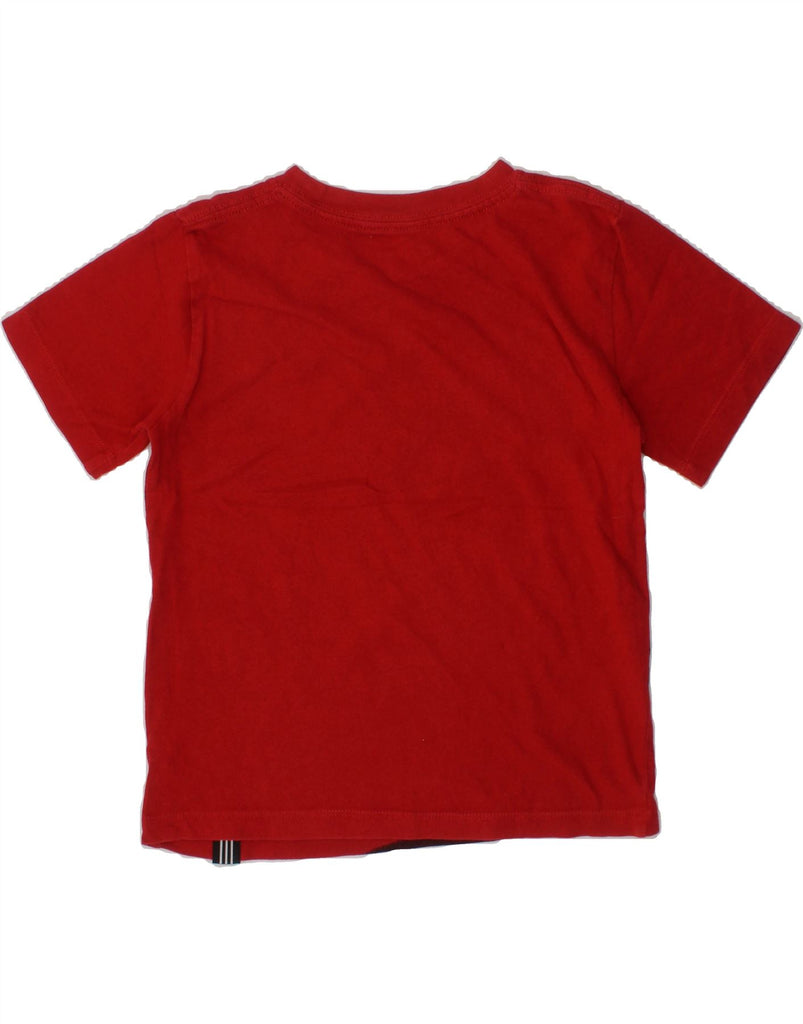 ADIDAS Boys Graphic T-Shirt Top 3-4 Years Red Cotton Vintage Adidas and Second-Hand Adidas from Messina Hembry 