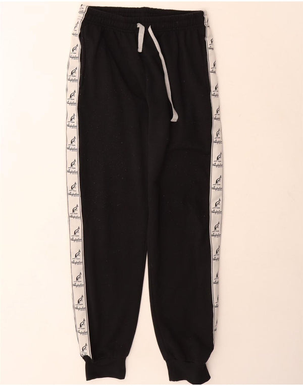 AUSTRALIAN L'ALPINA Boys Tracksuit Trousers Joggers 15-16 Years XL Black