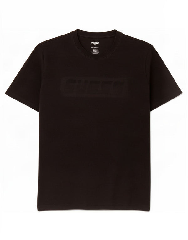 Guess Mens Graphic T-Shirt Top Medium Black Cotton