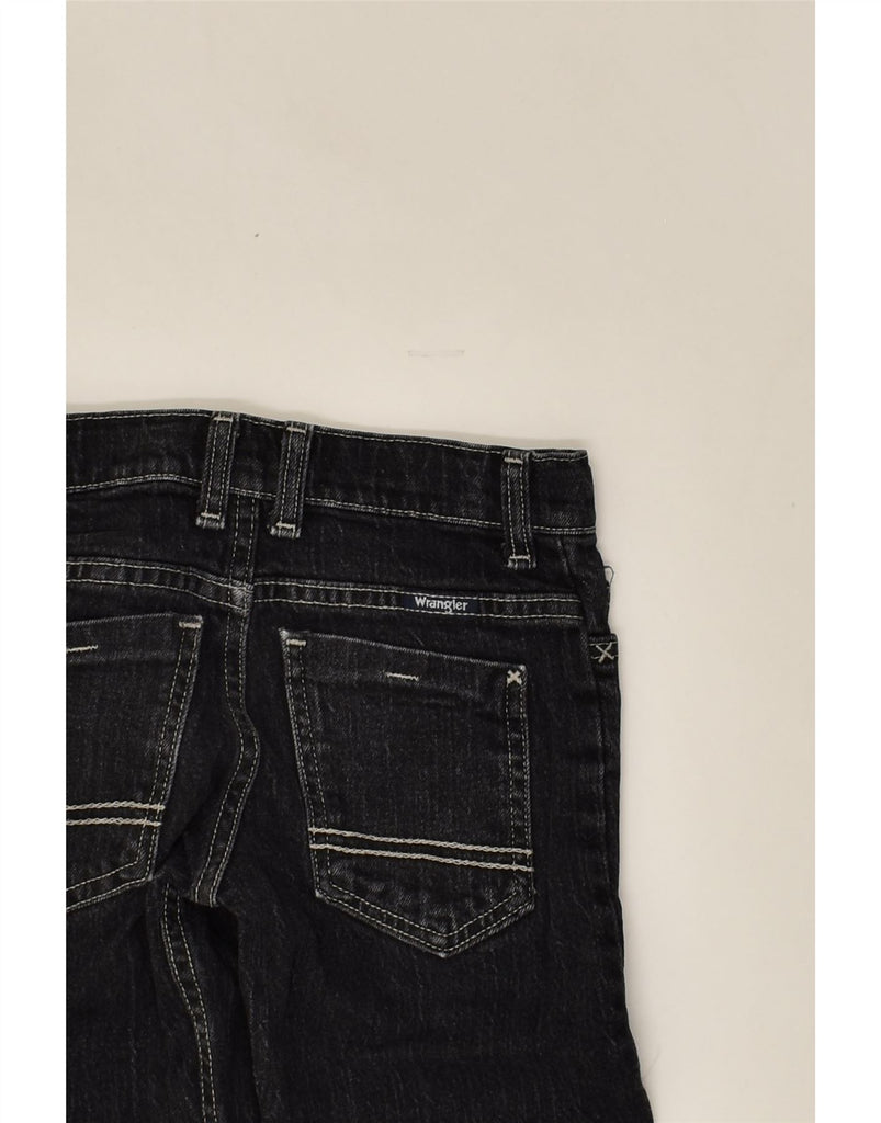 WRANGLER Boys Regular Straight Jeans 6-7 Years W23 L21 Black Cotton | Vintage Wrangler | Thrift | Second-Hand Wrangler | Used Clothing | Messina Hembry 