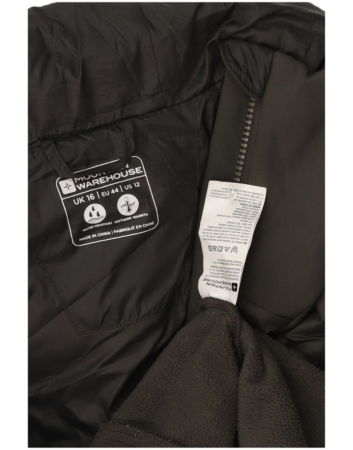 Mountain Warehouse Womens Hooded Windbreaker Jacket UK 16 Large Khaki