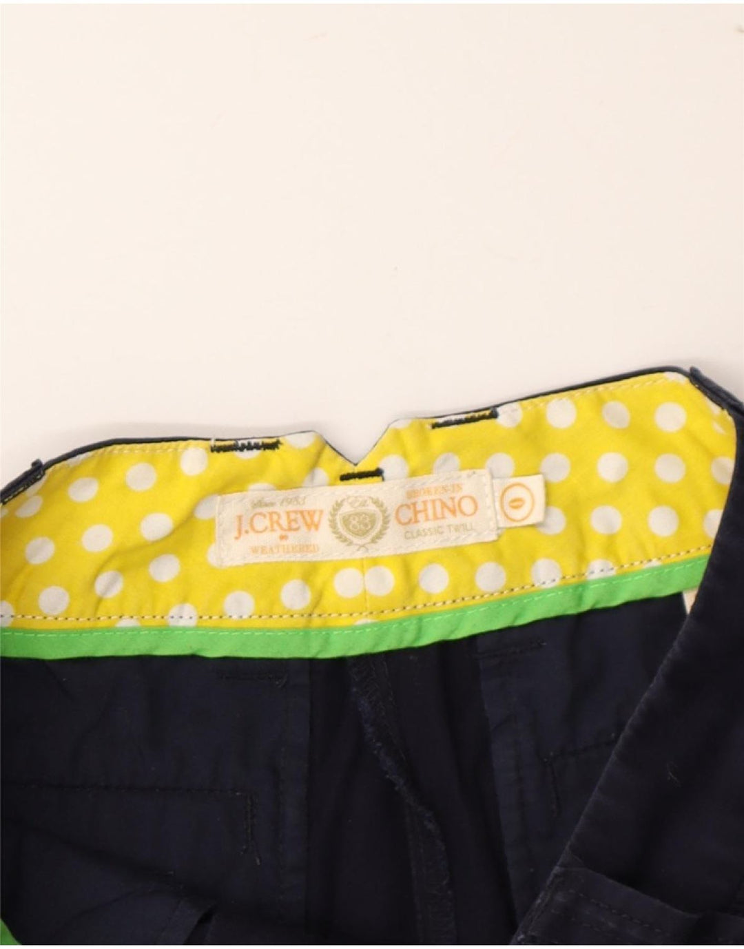 J. CREW Womens Chino Shorts US 0 XS W25  Navy Blue Vintage J. Crew and Second-Hand J. Crew from Messina Hembry 