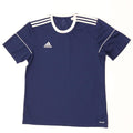 Adidas Mens Climalite T-Shirt Top Large Navy Blue Colourblock Polyester