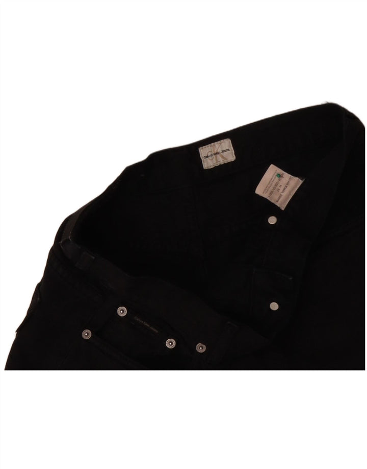 CALVIN KLEIN Mens Denim Shorts W31 Medium Black Cotton