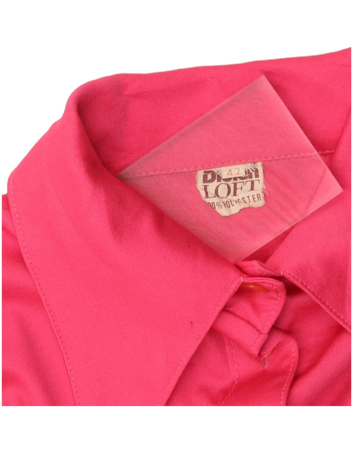 Diolen Loft Womens Shirt Blouse IT 42 Medium Pink Polyester