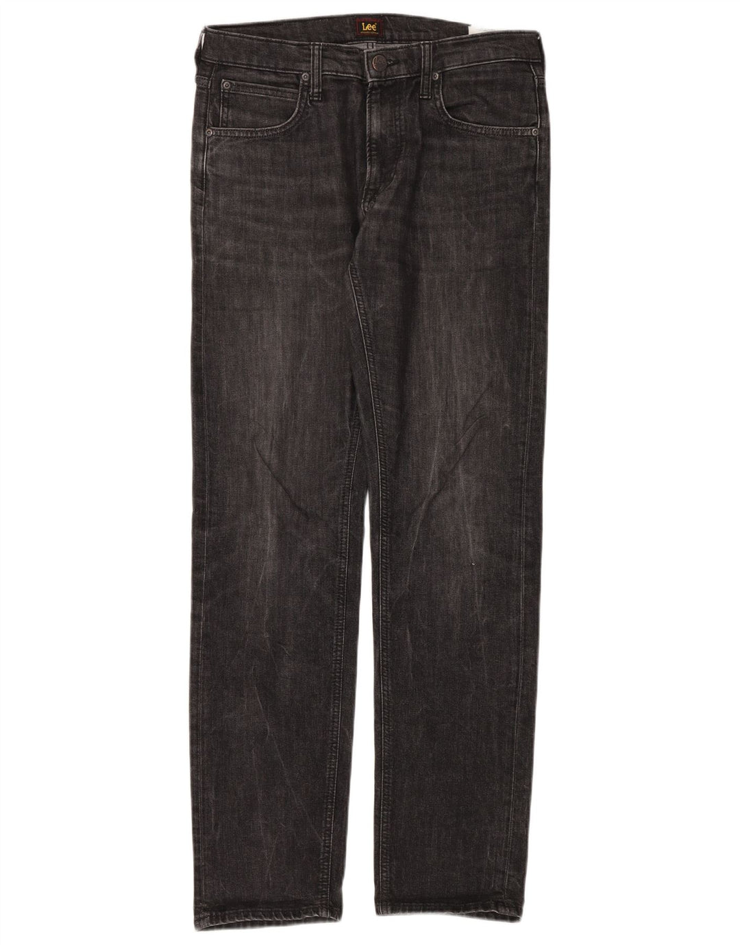 Lee Mens Daren Zip Fly Straight Jeans W32 L34 Grey Cotton