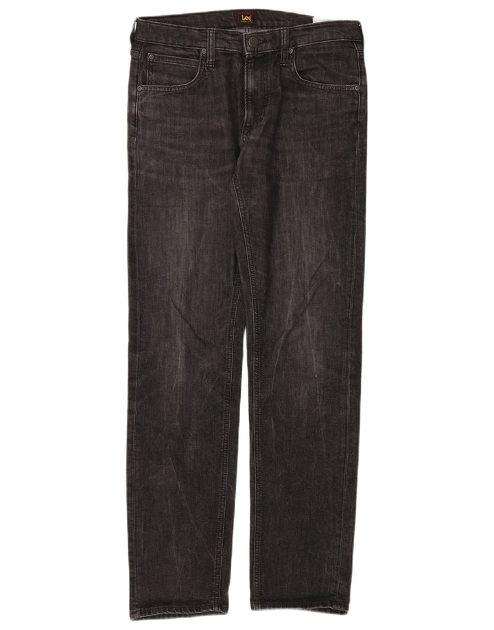 Lee Mens Daren Zip Fly Straight Jeans W32 L34 Grey Cotton