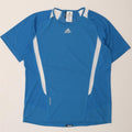 ADIDAS Mens Clima 365 T-Shirt Top Large Blue Colourblock Polyester