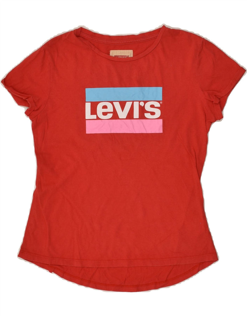 LEVI'S Girls Graphic T-Shirt Top 13-14 Years Red Cotton | Vintage Levi's | Thrift | Second-Hand Levi's | Used Clothing | Messina Hembry 