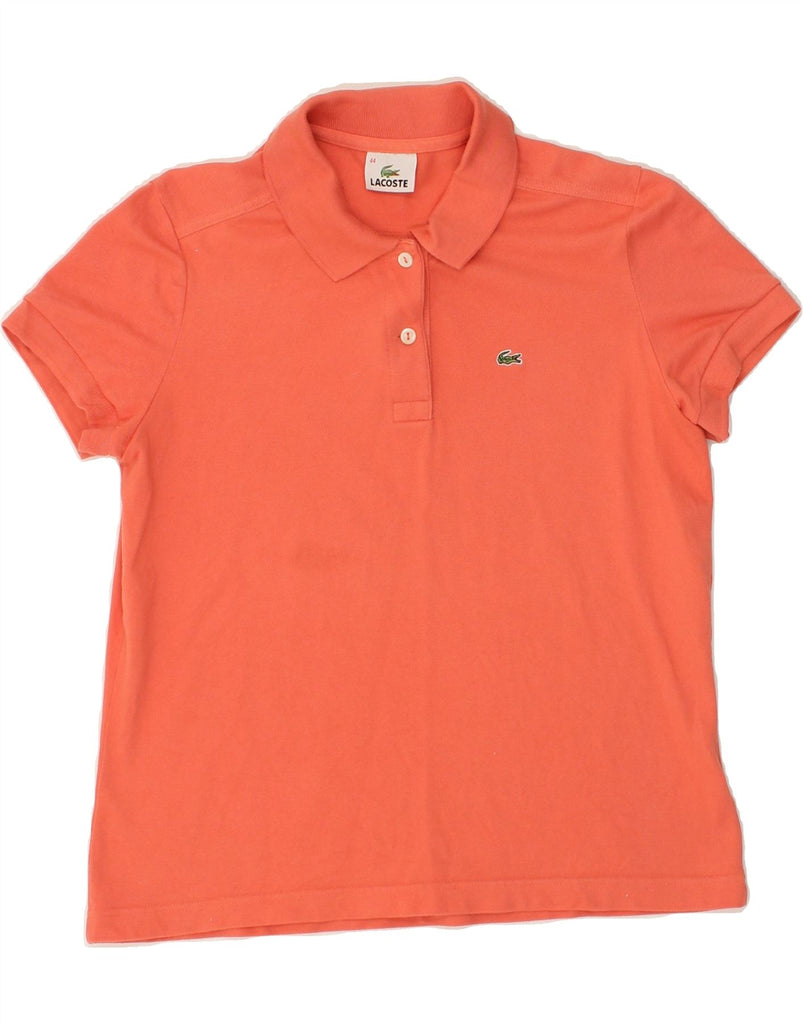 LACOSTE Womens Polo Shirt Size 44 Large Orange Cotton | Vintage Lacoste | Thrift | Second-Hand Lacoste | Used Clothing | Messina Hembry 