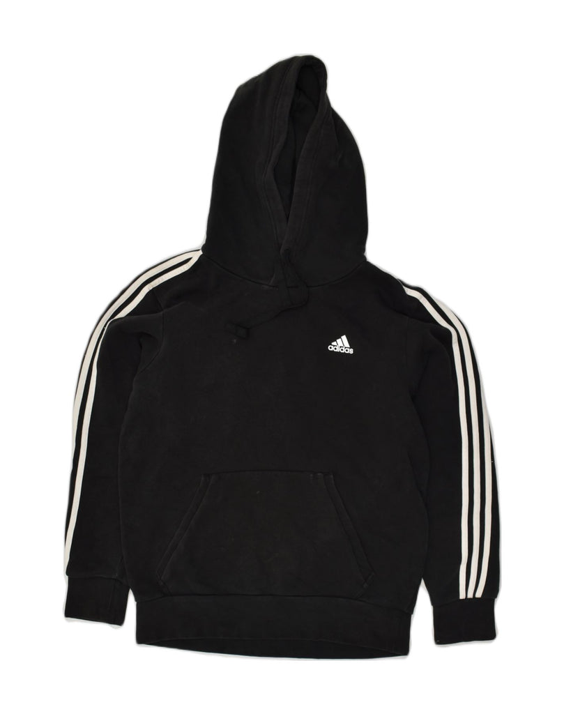 ADIDAS Mens Hoodie Jumper Medium Black Cotton | Vintage Adidas | Thrift | Second-Hand Adidas | Used Clothing | Messina Hembry 