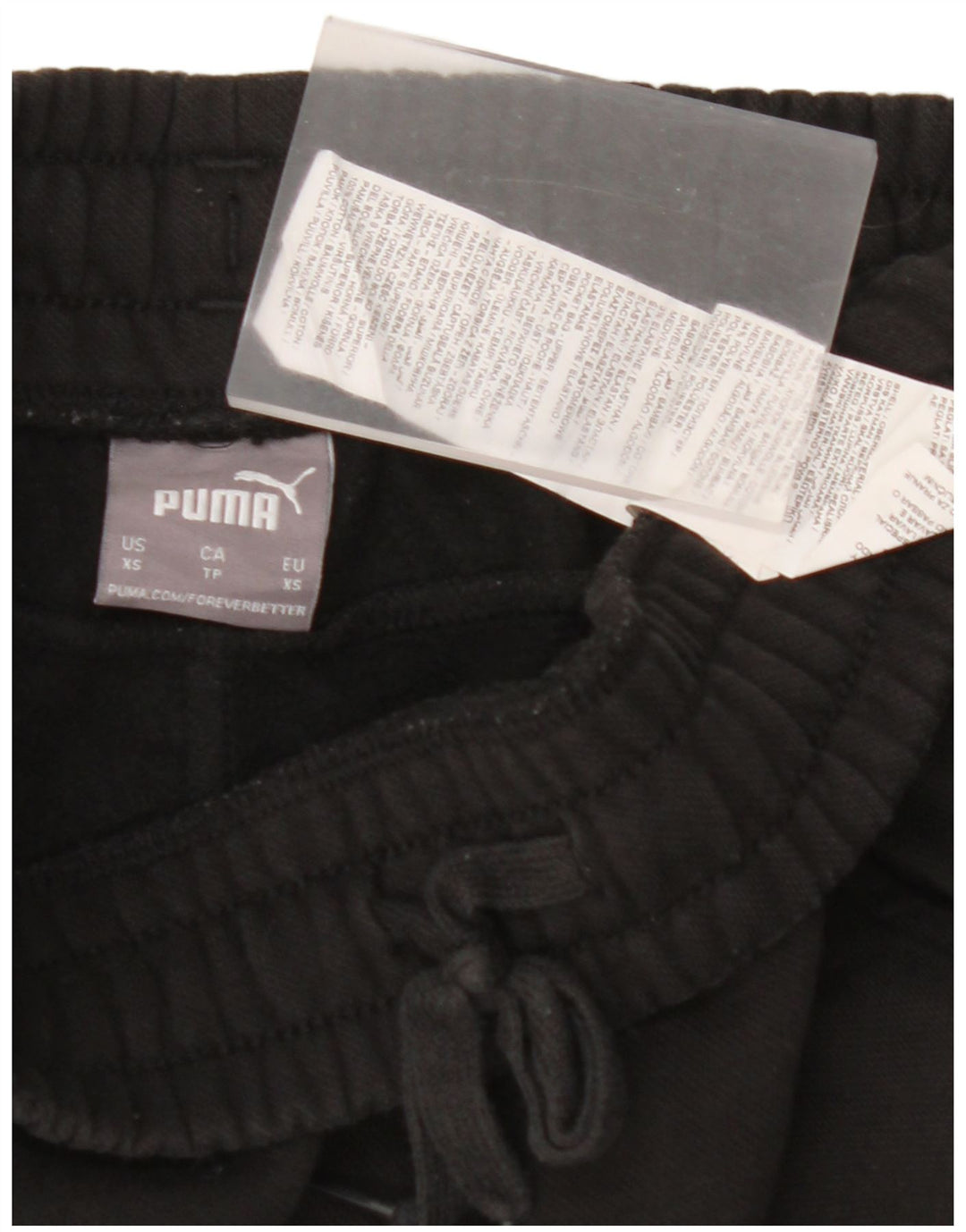 PUMA Mens Graphic Tracksuit Trousers Joggers XS Black Cotton