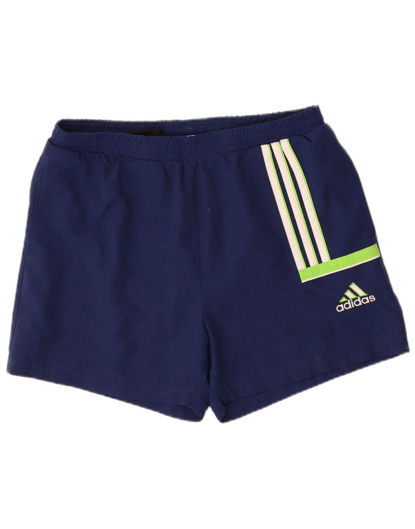 ADIDAS Mens Sport Shorts Medium Navy Blue Polyester