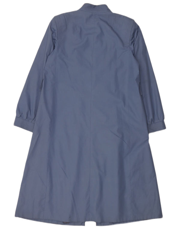 Vintage Womens Overcoat IT 42 Medium Blue