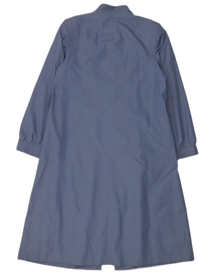 Vintage Womens Overcoat IT 42 Medium Blue
