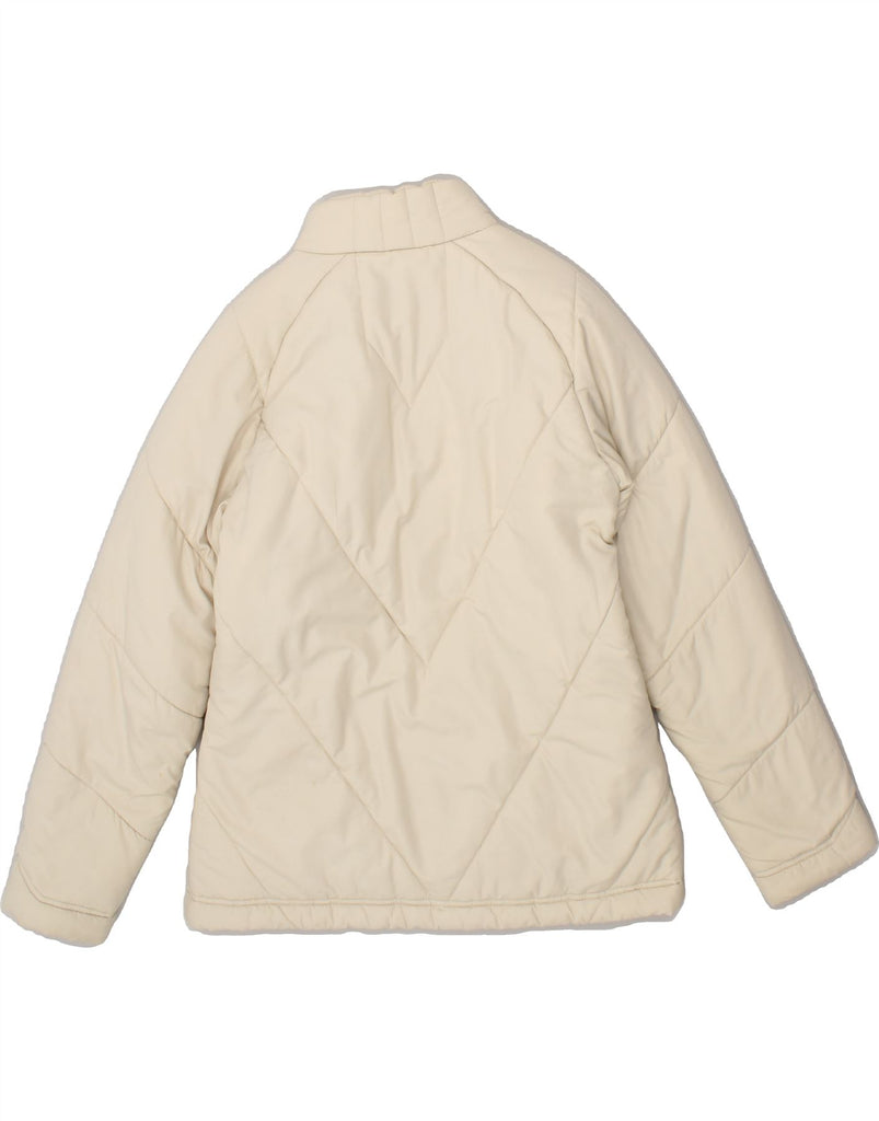 ADIDAS Womens Padded Jacket UK 10 Small  Beige Polyester | Vintage Adidas | Thrift | Second-Hand Adidas | Used Clothing | Messina Hembry 