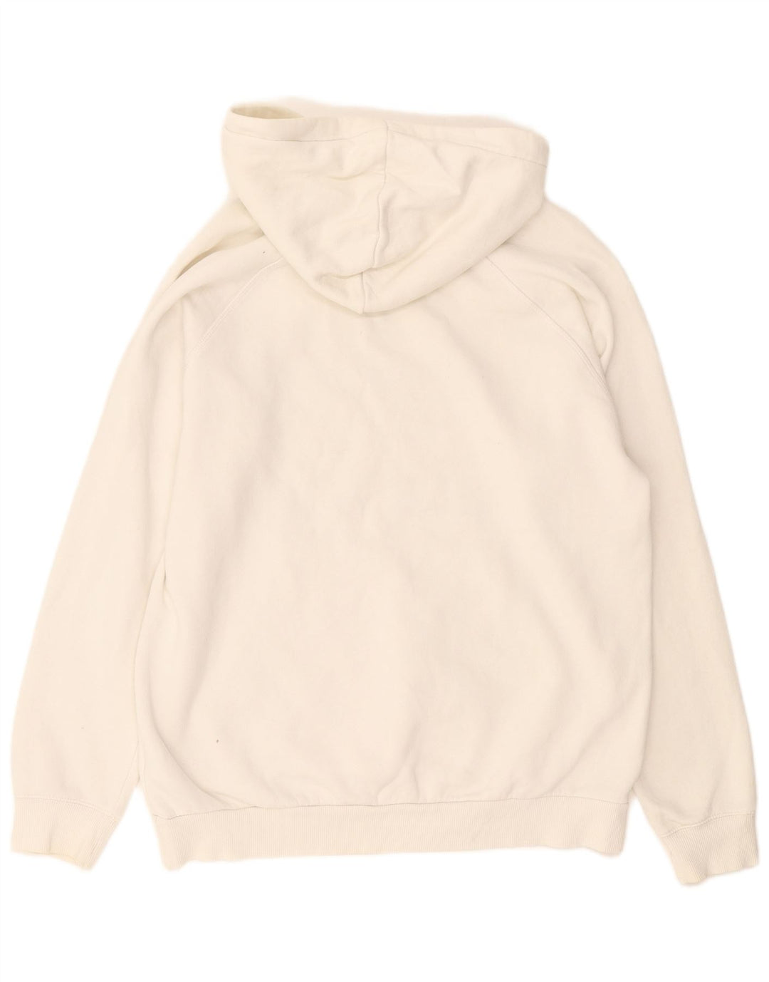Adidas Mens Graphic Hoodie Jumper Large White Cotton