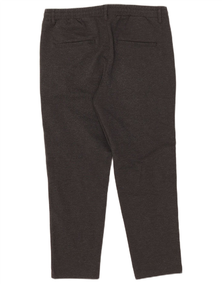 Jack & Jones Mens Cropped Trousers W31 L24 Grey Polyester
