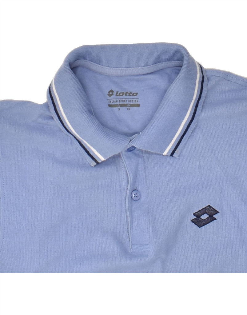 LOTTO Mens Polo Shirt Small Blue | Vintage Lotto | Thrift | Second-Hand Lotto | Used Clothing | Messina Hembry 