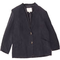 VINTAGE Womens 2 Button Blazer Jacket IT 52 2XL Navy Blue Cupro Vintage Vintage and Second-Hand Vintage from Messina Hembry 