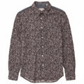 ENERGE Mens Shirt Medium Navy Blue Paisley