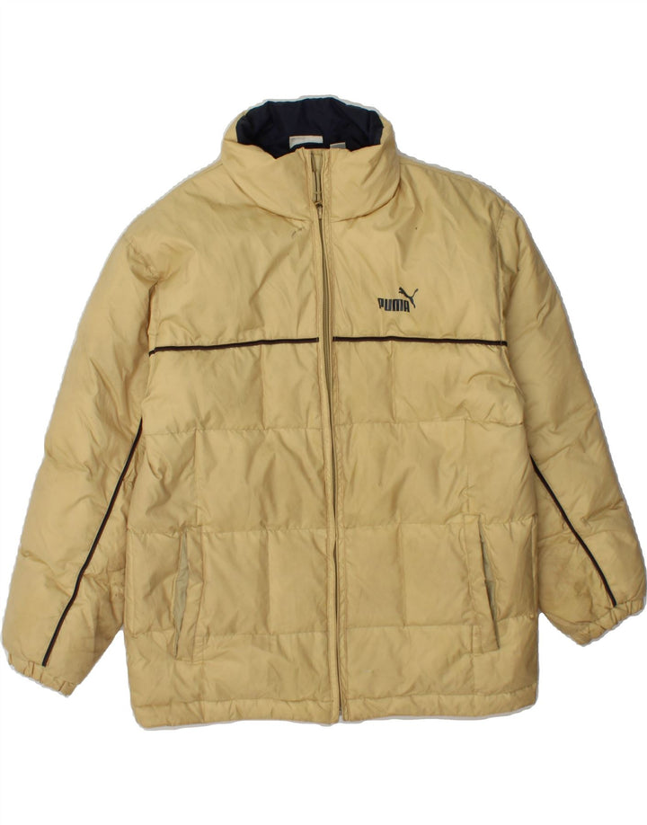 PUMA Boys Padded Jacket 11-12 Years Beige Nylon Vintage Puma and Second-Hand Puma from Messina Hembry 