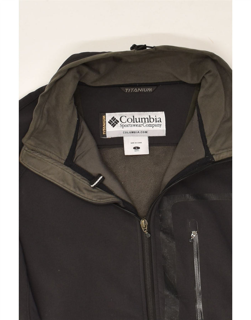 COLUMBIA Mens Titanium Windbreaker Jacket UK 40 Large Grey Nylon | Vintage Columbia | Thrift | Second-Hand Columbia | Used Clothing | Messina Hembry 