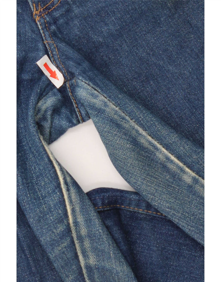 Wrangler Mens Slim Jeans W33 L32 Blue Cotton