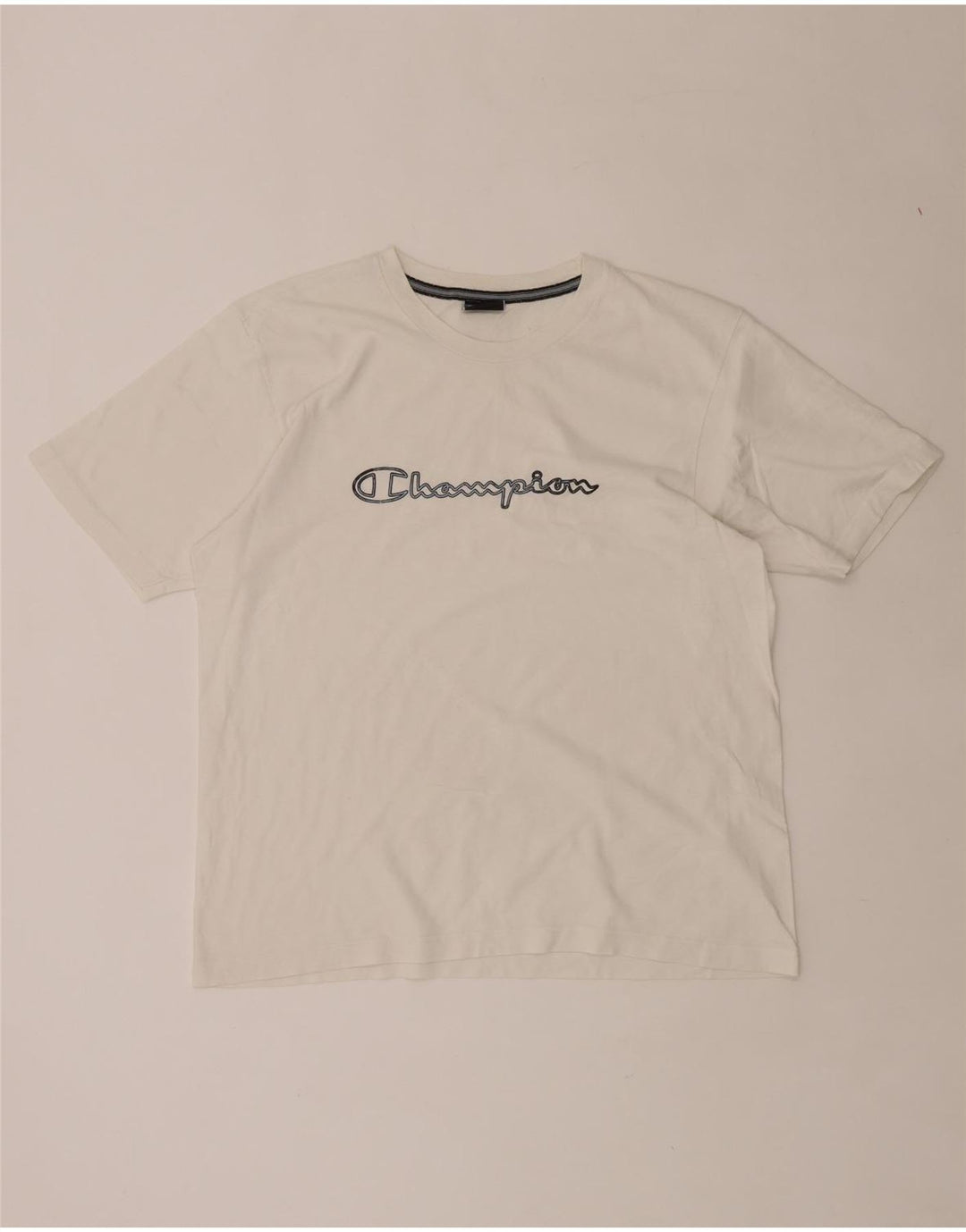 CHAMPION Womens Graphic T-Shirt Top UK 16 Large White