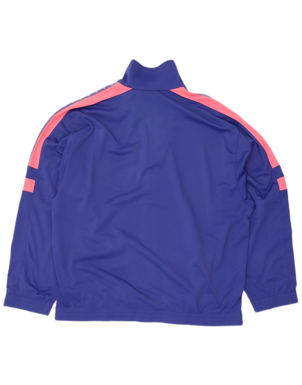 Arena Mens Graphic Tracksuit Top Jacket 2XL Blue Colourblock