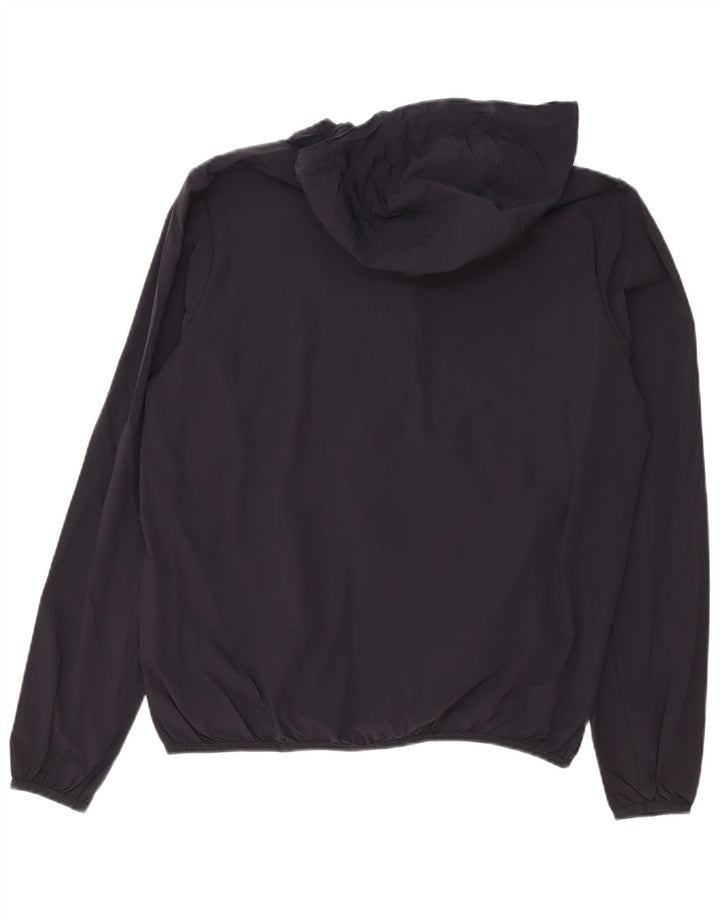 Calvin Klein Womens Golf Hooded Rain Jacket UK 14 Medium Black Polyamide