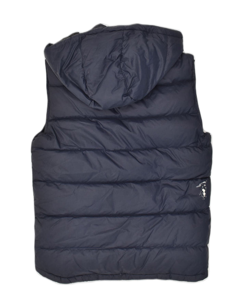 JACK WILLS Mens Hooded Padded Gilet UK 36 Small Navy Blue Nylon | Vintage Jack Wills | Thrift | Second-Hand Jack Wills | Used Clothing | Messina Hembry 