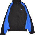 PUMA Boys Graphic Tracksuit Top Jacket 9-10 Years Black Colourblock | Vintage Puma | Thrift | Second-Hand Puma | Used Clothing | Messina Hembry 