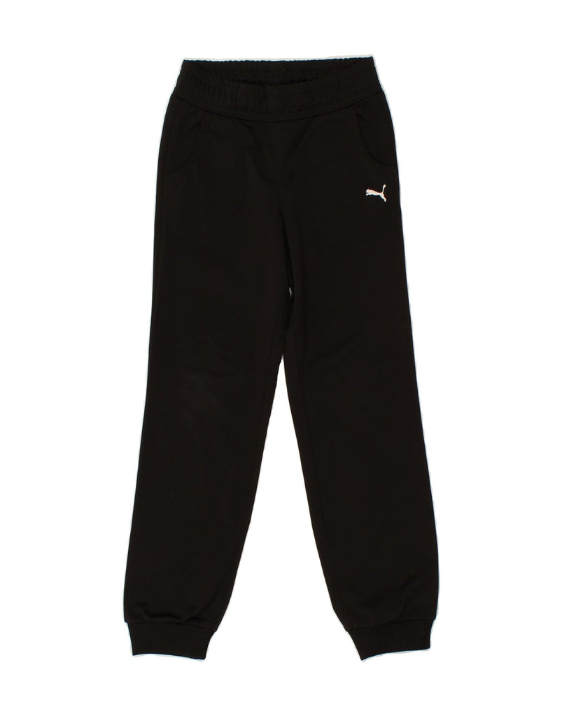 PUMA Boys Graphic Tracksuit Trousers Joggers 9-10 Years Medium Black | Vintage Puma | Thrift | Second-Hand Puma | Used Clothing | Messina Hembry 