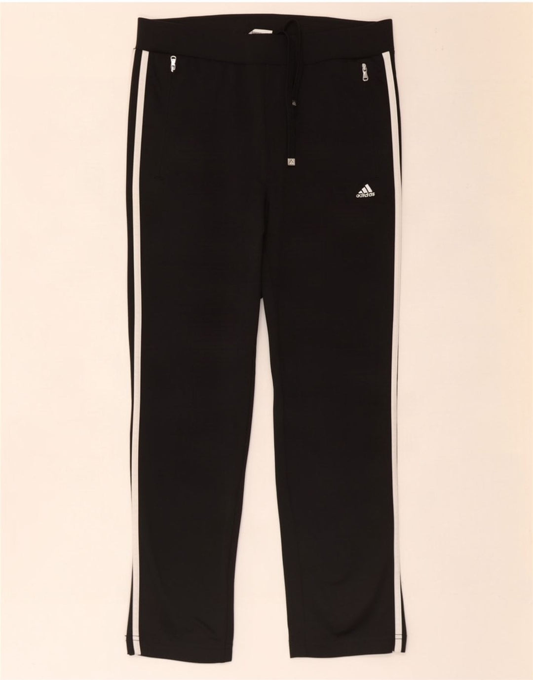 Adidas Womens Tracksuit Trousers UK 10 Small Black Polyester