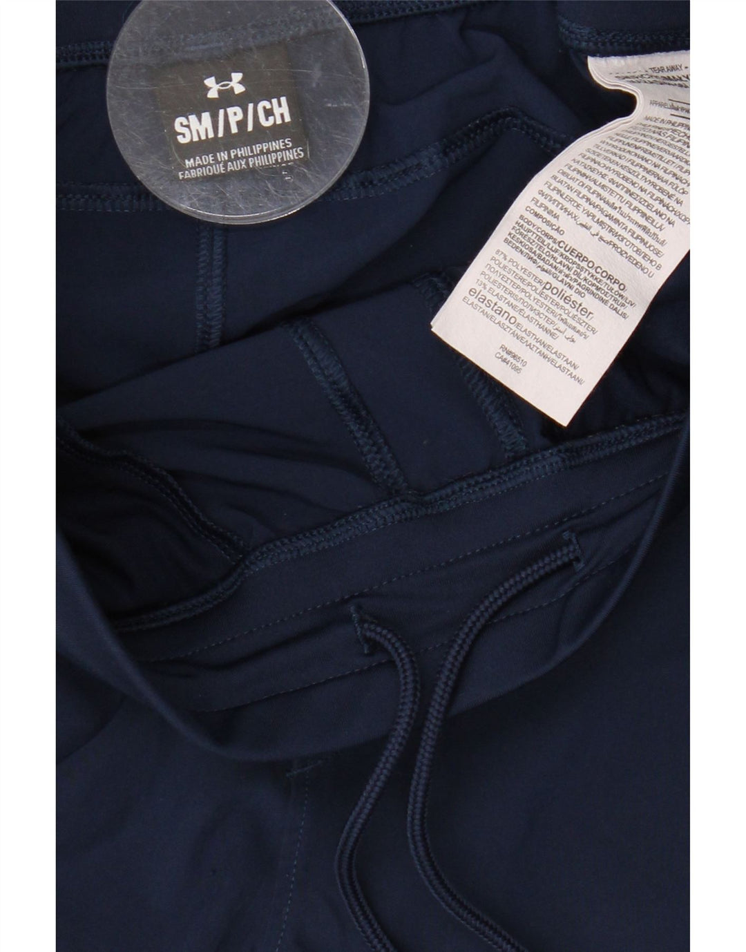UNDER ARMOUR Mens Tracksuit Trousers Joggers Small  Navy Blue Colourblock Vintage Under Armour and Second-Hand Under Armour from Messina Hembry 