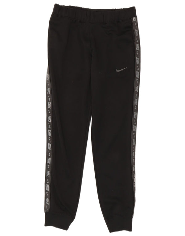 Nike Mens Graphic Tracksuit Trousers Joggers XS Black Polyester