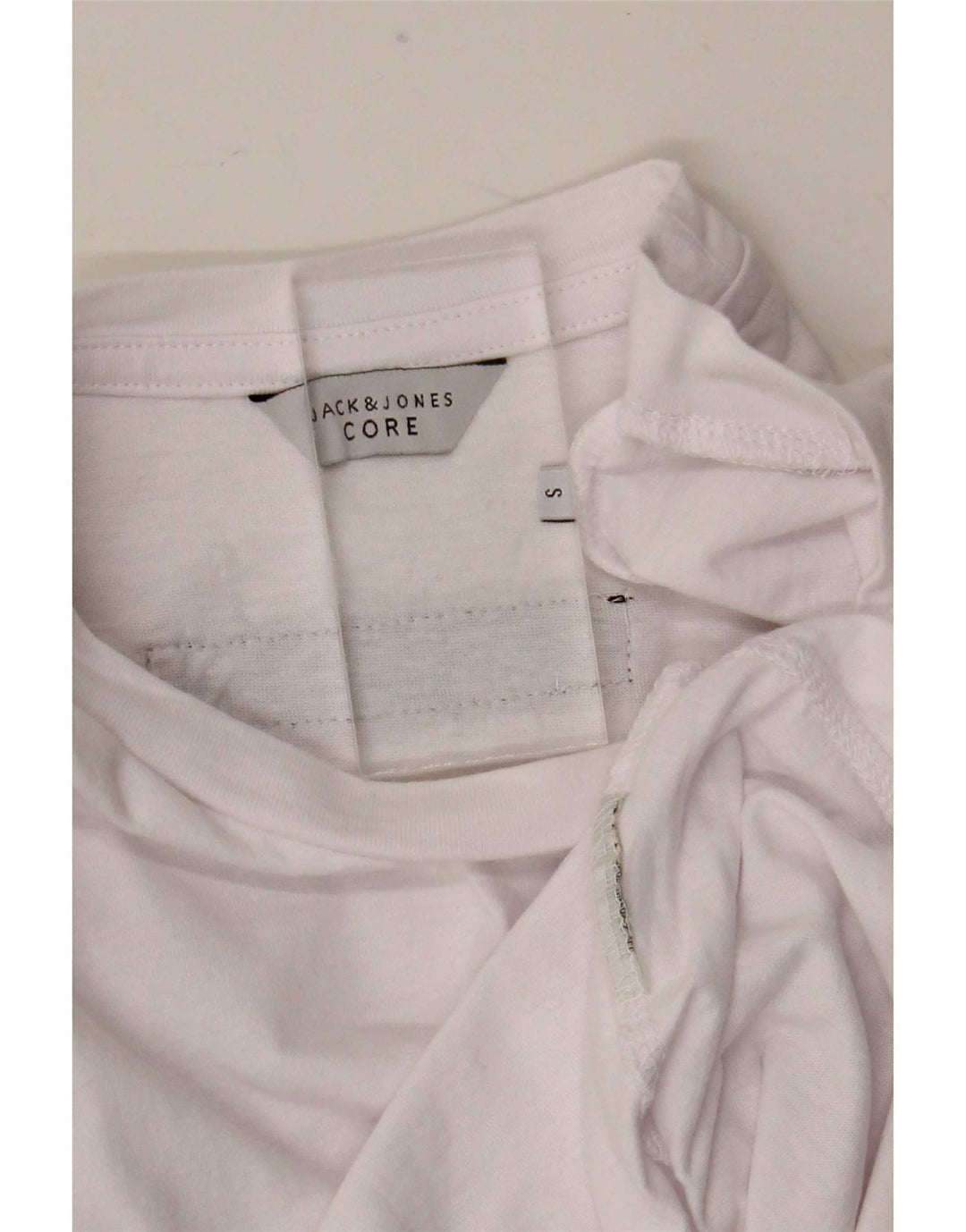 Jack & Jones Mens Graphic Top Long Sleeve Small White