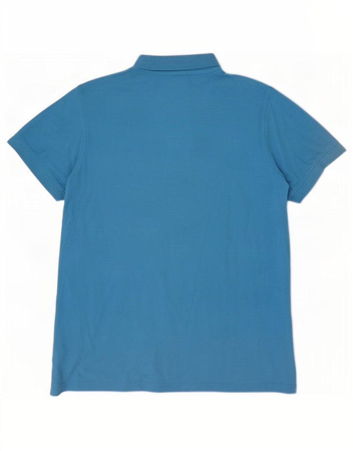 Kappa Mens Polo Shirt Large Blue Cotton