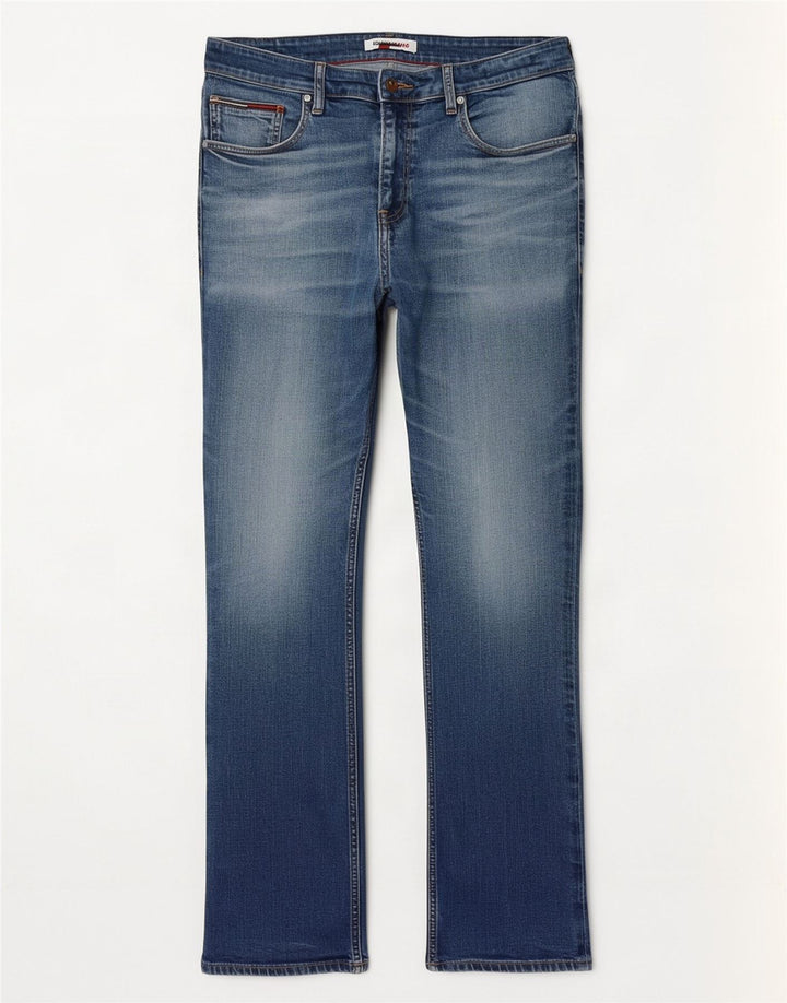 Tommy Hilfiger Mens Ryan Relaxed Fit Bootcut Jeans W36 L32 Blue Cotton