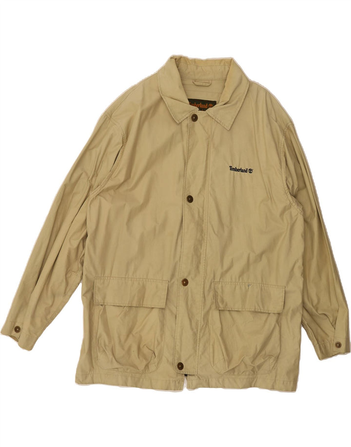 TIMBERLAND Mens Bomber Jacket UK 40 Large Yellow Cotton Vintage Timberland and Second-Hand Timberland from Messina Hembry 