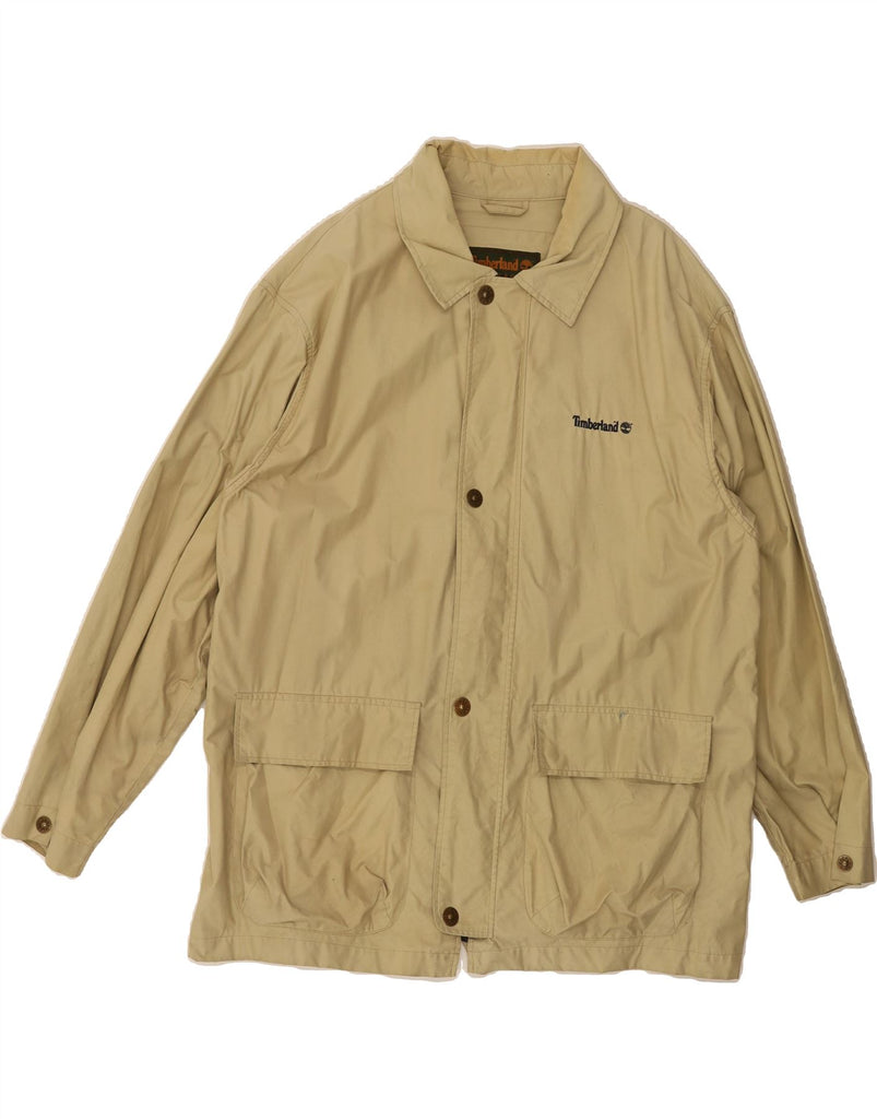 TIMBERLAND Mens Bomber Jacket UK 40 Large Yellow Cotton Vintage Timberland and Second-Hand Timberland from Messina Hembry 
