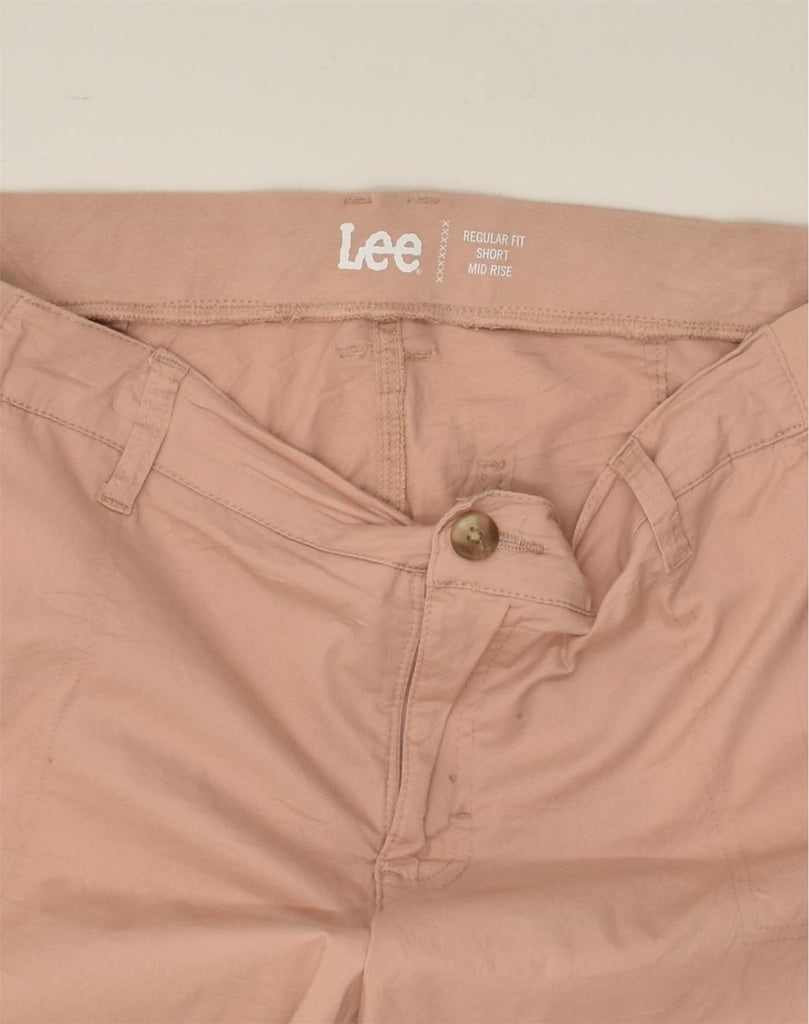 LEE Womens Short Regular Fit Mid Rise Cargo Shorts W38 XL Beige | Vintage Lee | Thrift | Second-Hand Lee | Used Clothing | Messina Hembry 