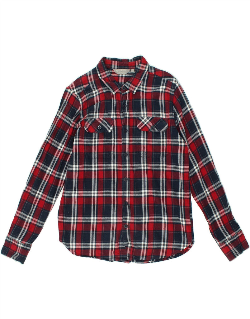 MOUNTAIN WAREHOUSE Mens Flannel Shirt Medium Red Check Cotton | Vintage Mountain Warehouse | Thrift | Second-Hand Mountain Warehouse | Used Clothing | Messina Hembry 