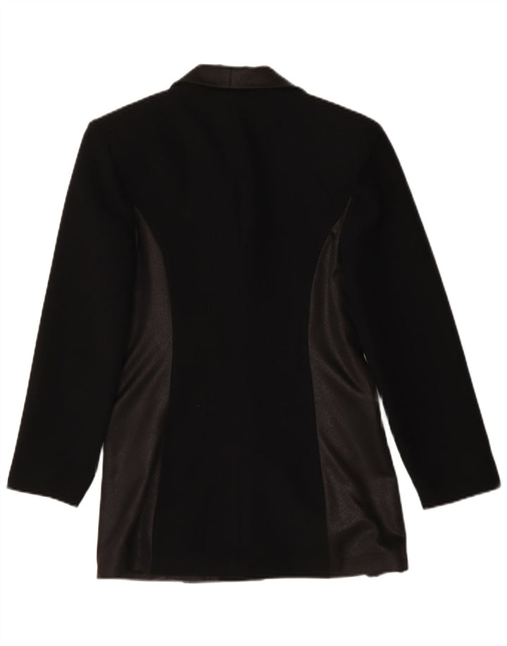 Vintage Womens 4 Button Blazer Jacket UK 10 Small Black