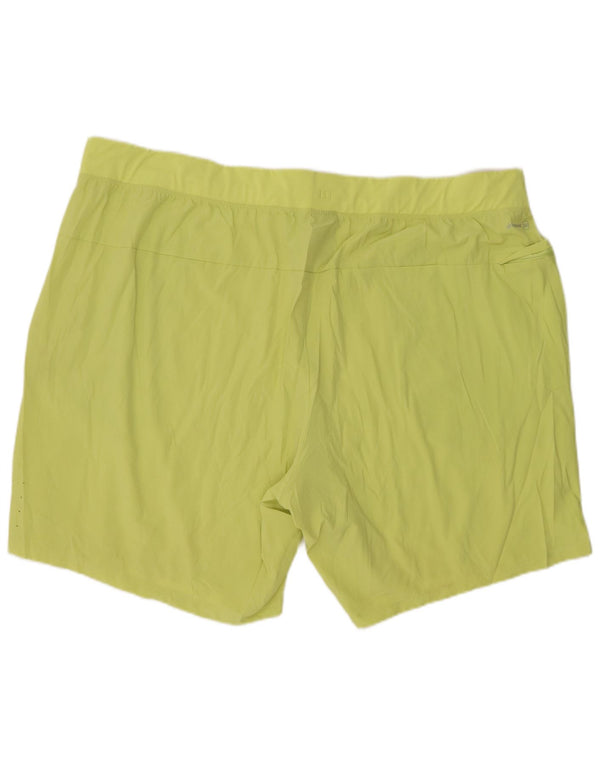 Russell Athletic Mens Sport Shorts 3XL  Yellow Polyester