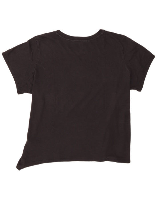 Levi's Womens Graphic T-Shirt Top UK 22 3XL Black Cotton