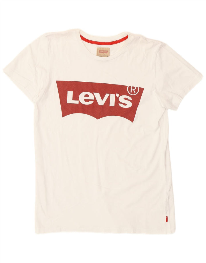 Levi's Boys Graphic T-Shirt Top 15-16 Years White Cotton