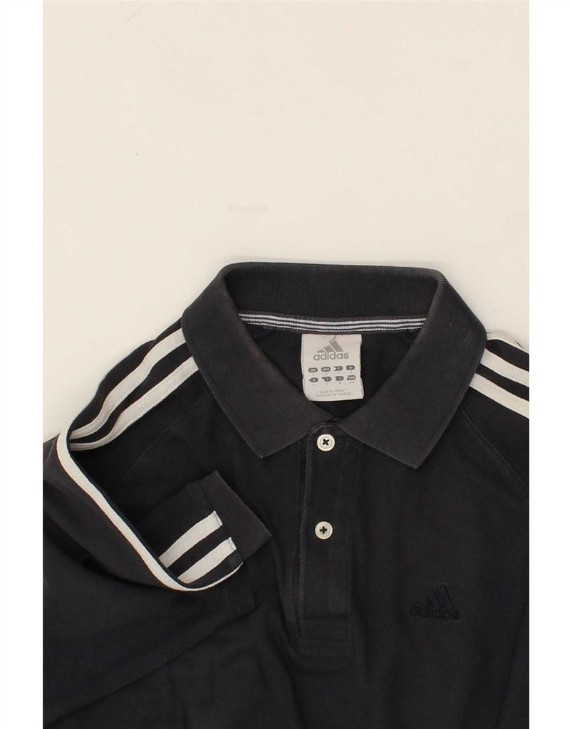 ADIDAS Mens Polo Shirt Small Navy Blue Cotton Vintage Adidas and Second-Hand Adidas from Messina Hembry 