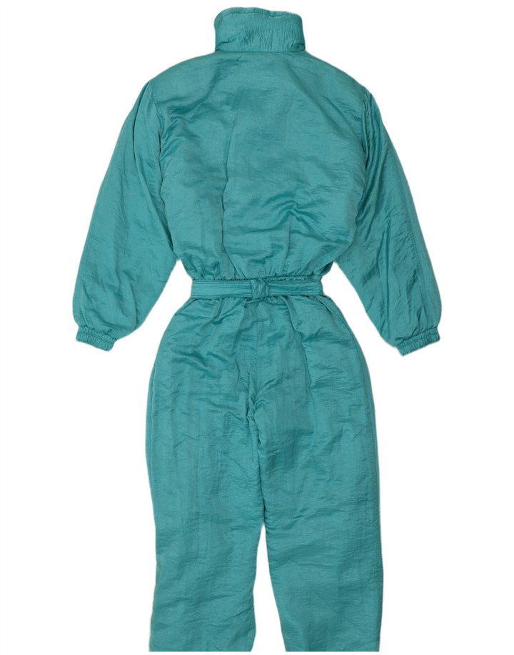 Vintage Womens Ski Jumpsuit IT 44 Medium  Turquoise Polyamide Retro
